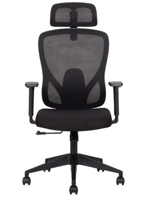 Combo Silla Ejecutiva Pilot Black Respaldo Alto (2 Piezas)