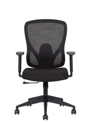 Combo Silla Ejecutiva Pilot Black Respaldo Bajo (2 Piezas)