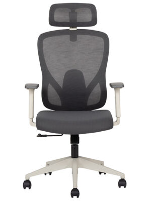 Combo Silla Ejecutiva Pilot White Respaldo Alto (2 Piezas)