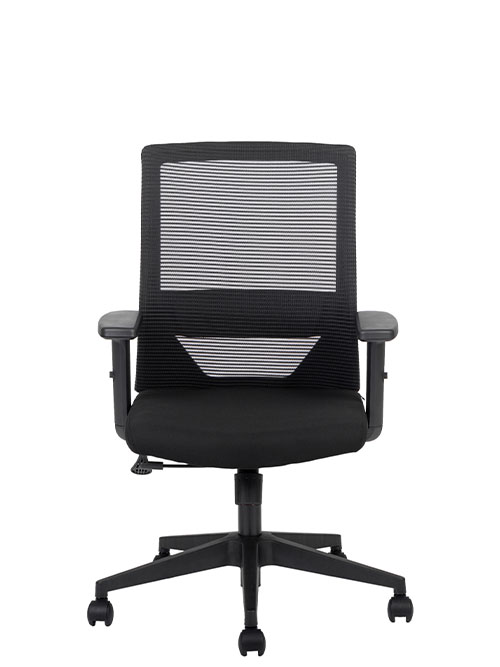 Silla Operativa Vision Black Respaldo Bajo